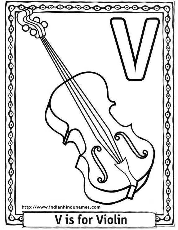 v coloring pages preschool - photo #36