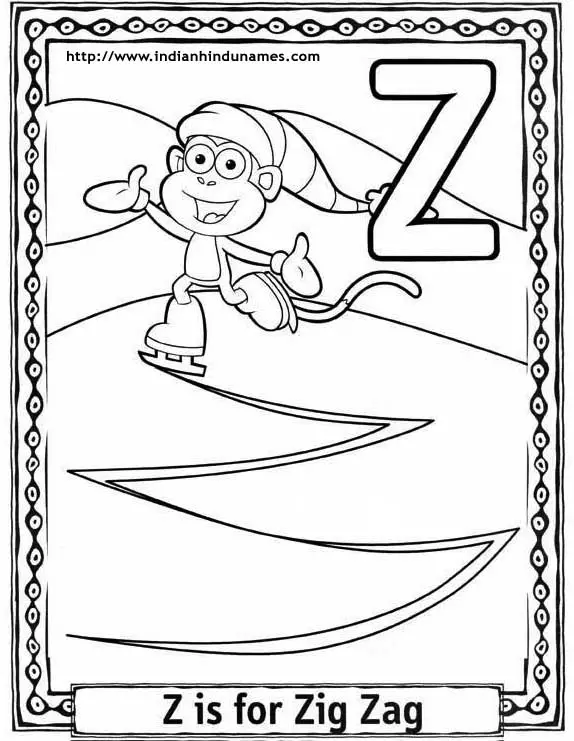 z word coloring pages - photo #50