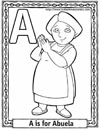 cartoon alphabets coloring sheets