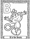 cartoon alphabets coloring sheets