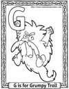 cartoon alphabets coloring sheets