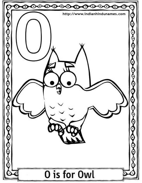 Alphabet A Coloring Pages Cartoons 8